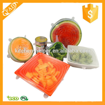 Multi Size 6 Silicone Lids Food and Bowl Covers